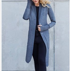 Rebecca King Long Charcoal Sweater Coat
